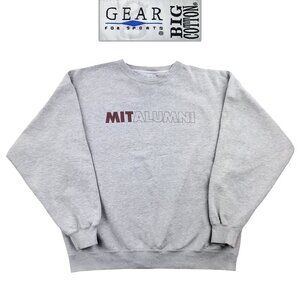 MIT Alumni Vintage Sweatshirt 90s Crewneck Gear for Sports Big Cotton College XL